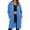 A-Blue138, variant on Women's Jackets Classic Solid Mid Length Hooded Zip-Up Hoodie Jackets Loose Fit Comfort Daily Jackets With Pockets