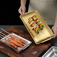 thumbnail image 3 of NIBOLOG Baking Tray Safe Multi-function 304 Stainless Steel Heat Resistant Solid Rust Free Baking Tray for Kitchen, 3 of 8