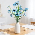 thumbnail image 3 of ddioayh Artificial Flowers 7 Fork Realistic Pansy Bouquet for Home Decor Wedding Party Decoration Durable Faux Floral Arrangement, 3 of 5