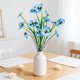 thumbnail image 5 of Lekihaqq Forked Spring Grass Artificial Flowers Home Decor Pansy Silk Bouquet Wedding Centerpiece Plastic Blue Pink White Red Purple Yellow, 5 of 7