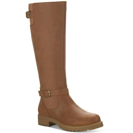 

Style & Co. Womens Elenorr Faux Leather Knee-High Boots