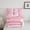 Pink Bow B, variant on Manfei Kids Personalized Initial P 2pcs Twin Comforter Set - Kawaii Pink Bow Princess