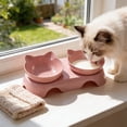 thumbnail image 6 of Qholemyo Integrated Food Water Pet Bowl Feeding Bowl 2 In 1 Pet Food Bowl Suitable For Cats And Dogs, 6 of 6
