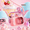Pink 580ML, variant on GIANXI 580ML Sippy Cup For Children Cartoon Cute Portable Tritan Water Bottle Safety Latches Seal Leak-Proof Plastic Cups