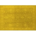 thumbnail image 1 of Ahgly Company Machine Washable Indoor Rectangle Oriental Yellow Industrial Area Rugs, 7' x 10', 1 of 4