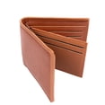 thumbnail image 4 of UMO LORENZO Men's Poly Woven Tie & Wallet Gift Box Set, Orange Striped Tie & Brown Wallet, 4 of 8