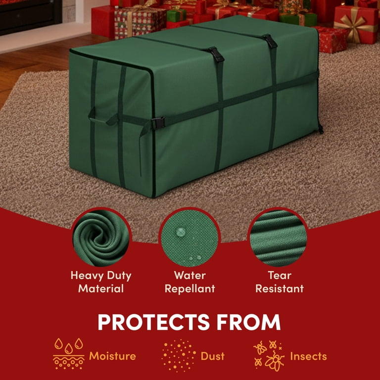 Elf Stor Heavy Duty Canvas Christmas Tree Storage Bag - Large 9ft