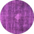 thumbnail image 1 of Ahgly Company Indoor Round Oriental Pink Industrial Area Rugs, 5' Round, 1 of 4