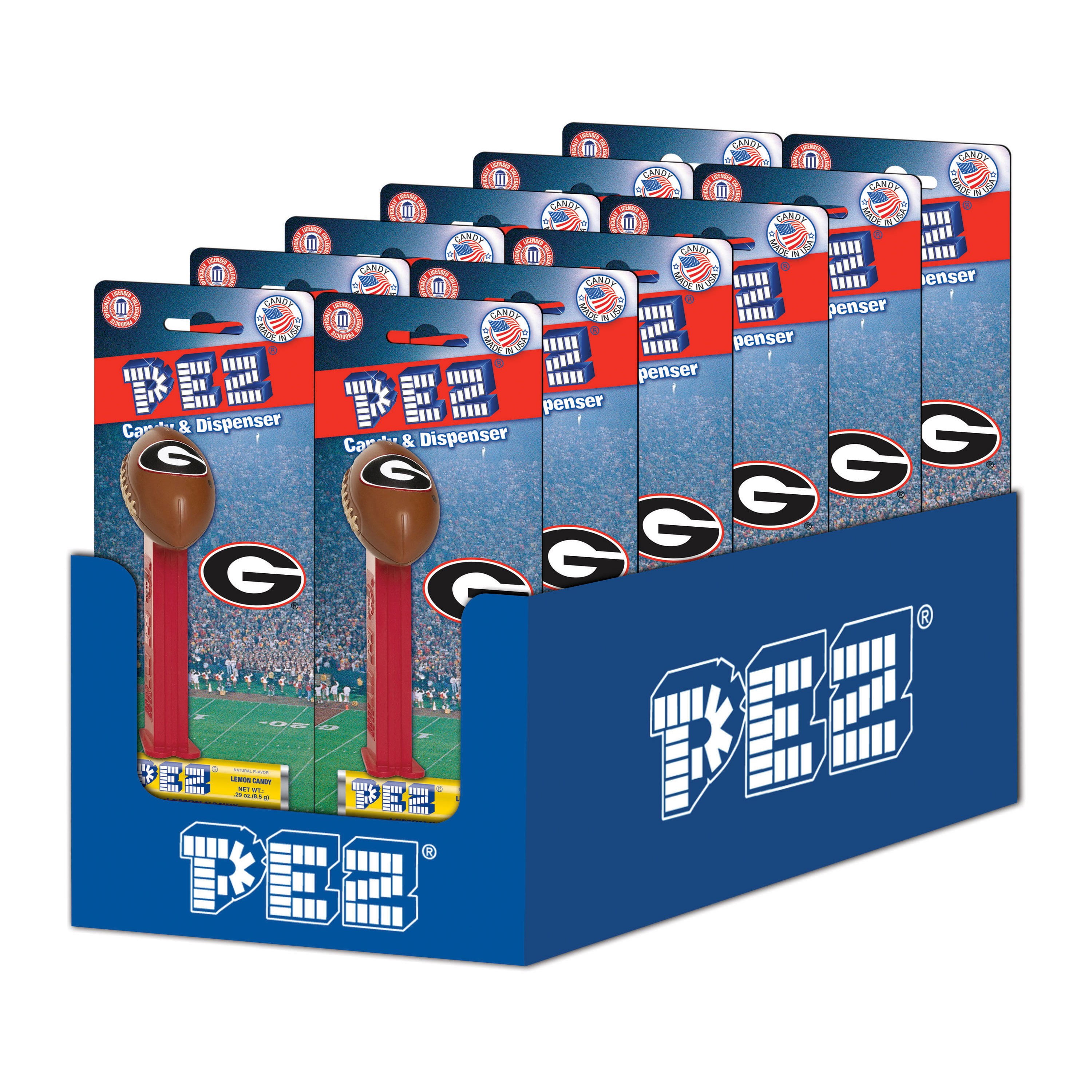 University Of Georgia Bulldogs NCAA Football Pez Candy Dispenser 