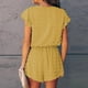 thumbnail image 4 of Moda mujer verano casual sexy manga corta color sólido v-cuello monos Fridja  fhjkhfk460536, 4 of 9