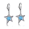 thumbnail image 2 of Arete de mujer, Plata con baño de Rodio, Zirconia Cùbica, Plata de Ley 925, aretes para mujeres, joyeria para mujer, regalos para mujer, diseño de"ESTRELLA" ELLE R2LC87AZ03, 2 of 2
