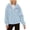 Blue B, variant on Enjoytime Winter Coats for Women Solid Color Fleece Zip Up Jacket Plus Size Fall Fashion Long Sleeve Hooded Outerwear Khaki L