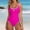 Hot Pink, variant on Swimsuit for Women One Piece Compression Swimsuit Women Womens Bathing Suits Bathing Suits One Piece Push up Swimwear Women's Swimsuit Strapless Bathing Suits Black M