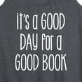 thumbnail image 3 of Instant Message - It's A Good Day For A Good Book - Women's Racerback Tank Top, 3 of 6