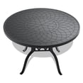 thumbnail image 4 of Black Aluminum Outdoor Dining Set with 360 Swivel Chairs, 5-PC Round Table Set for Patio Garden, 4 of 10