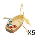thumbnail image 1 of 5x Accesorio de Jardín de Hadas Mini Círculo de Pesca Y Natación Mini Barcos Modelo 1/12 Adorno de Casa de Muñecas para Casa de Muñecas 5 piezas, 1 of 8