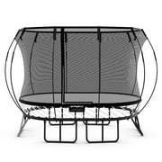 Springfree 6' x 9' Compact Backyard Oval Trampoline w/ FlexiNet & Soft Edge