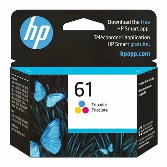 HP 61 Tri-color Ink | Works with DeskJet 1000, 1010, 1050, 1510, 2050, 2510, 2540, 3000, 3050, 3510; (Sold without manufacturer warranty)