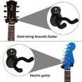 thumbnail image 2 of Colgadores de metal Moodve para montaje en pared para guitarra, 4 unidades, color negro, 2 of 7