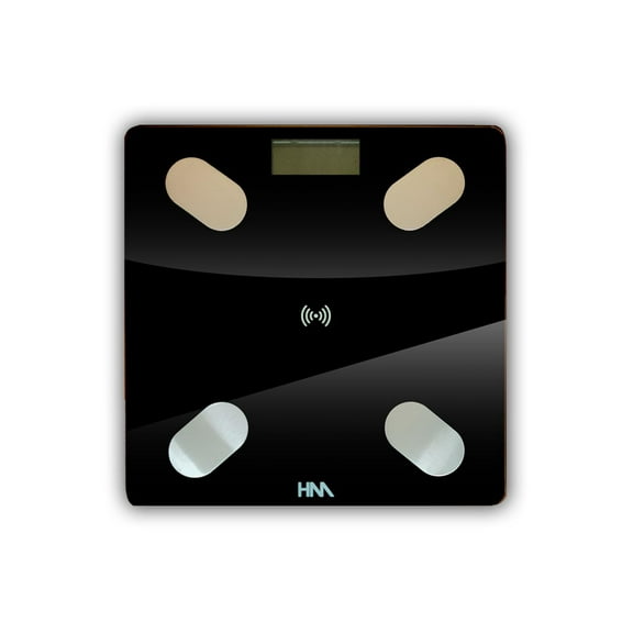 Bascula Digital Bluetooth Hypermark Mide Masa Corpral negro 1 HYPERMARK BASCULA DIGITAL ALICE