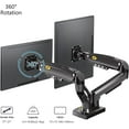 thumbnail image 3 of Dual Monitor Desk Mount Stand Full Motion Swivel Computer Monitor Arm for Two Screens 17-27 Inch with 4.4~19.8lbs Load Capacity for Each Display F160, 3 of 5