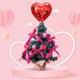 thumbnail image 5 of Espejo de corazón para escena de bodas y celebración con resorte | Decoración romántica para Día de Valentina y Navidad | 1 unidad, 5 of 8