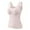 Pink, variant on Riecok Thermal Underwear for Women Tops Shapewear Bodysuit for Women Round-Neck Built-In Bra Button Warmth Winter Fall Fashion Shaper Slimming Girdles Pink M
