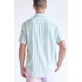 thumbnail image 4 of Ragstock Mint Vertical Striped Button Up Shirt, 4 of 4