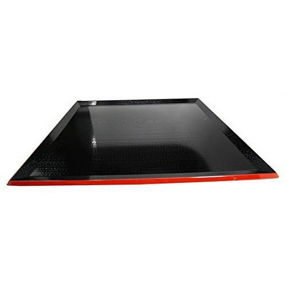 Japanese Large Rectangular Lacquered Plastic Serving or Display Platter Tray 17.75" by 13"