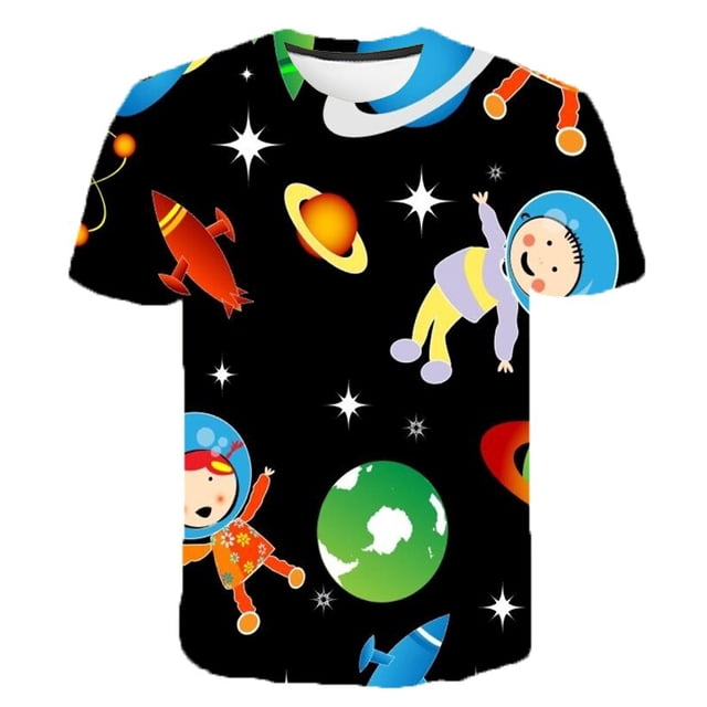 Universe Planet Space Galaxy 3D T-shirt Men Women Children T shirt 3D Print Star Sky Cool Tees Boy Girl Fashion Streetwear Tops4T Gong Bohan LED