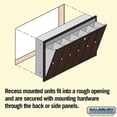 thumbnail image 4 of Vertical Mailbox - 6 Doors - Bronze - Recessed Mounted - USPS Access, 4 of 4