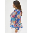 thumbnail image 2 of Blusa de chiffon estampado Roman Fashion /Tallas Extras, 2258 (Azul claro) azul 36 Roman Fashion BL-MIC-2258-AZUL, 2 of 7