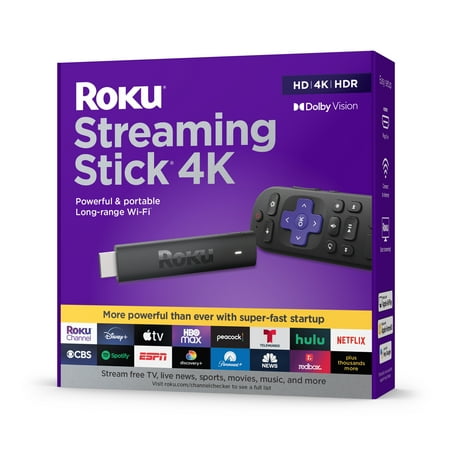 Roku Streaming Stick 4K | Streaming Device 4K/HDR/Dolby Vision