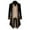 Black, variant on IROINNID Mens Trench Coat Casual Gothic Coat Printed Steampunk Medieval Tailcoat Uniform Lapel Coat,Blue
