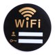 thumbnail image 1 of Exquisito letrero acrílico de wifi, útil adhesivo de pared, recordatorio de contraseña de wifi (20 x 20 cm), 1 of 8