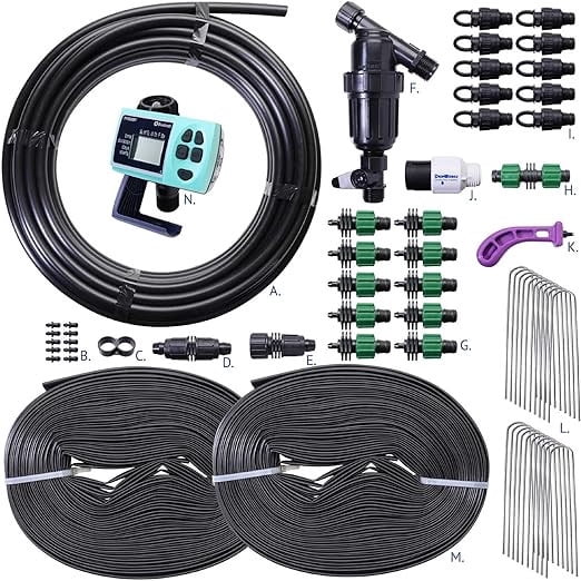 Dripworks Drip Tape Irrigation Kit for Watering Row Crops in Farms - Waters Up to 10 20' Rows | Agricultural Grade Components | Trusted Brand since 1991