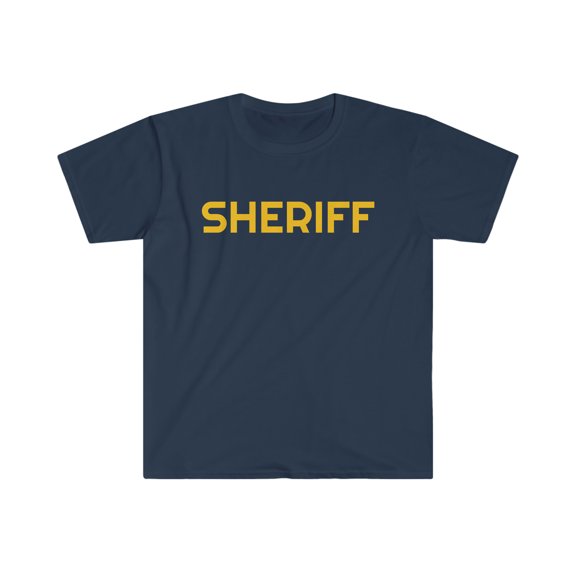 Sheriff Unisex Softstyle T-Shirt New ToTown Dad Joke Shirt