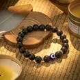 thumbnail image 4 of Pulsera de turmalina negra, hematita, cuarzo rosa y lepidolita, curación, depresión, ansiedad, protección, pulsera Empath, 4 of 4