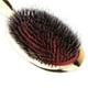 thumbnail image 3 of Cepillo de pelo con cerdas de nailon de jabalí natural dorado/plateado para peinar Oro, 3 of 9