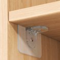 thumbnail image 2 of 20pcs Wardrobe Partition Support Pegs Nail-free Seamless Brackets (Transparent), 2 of 9