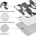 thumbnail image 5 of Gray Halloween Ghosts Bats and Boo Bathroom Rugs Sets 3 Piece,Toilet Cover Set,Absorbent Non Slip Bathroom Mats Sets with U-Shaped Contour Rug Toilet Rug Set, 5 of 5