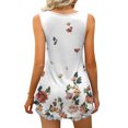 thumbnail image 5 of under $5 JINMGG Fashion Women's Summer V-Neck Sleeveless Print Casual Tank Top Blouse White L, 5 of 7
