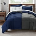 thumbnail image 5 of Serta Simply Clean 5-Piece Blue Reversible Bed in a Bag Blue, Twin/Twin XL, 5 of 12