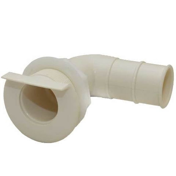 Marine East Boat Elbow Thru Hull 7410W-L | 1 1/2 Inch 100 Degree