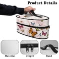 thumbnail image 5 of HELLHERO Pastel Butterflies Garment Steamer Case Reusable Portable Travel Steamer Storage Bag Holder Organizer Easy Storage Cleaning, Case Only, 5 of 6