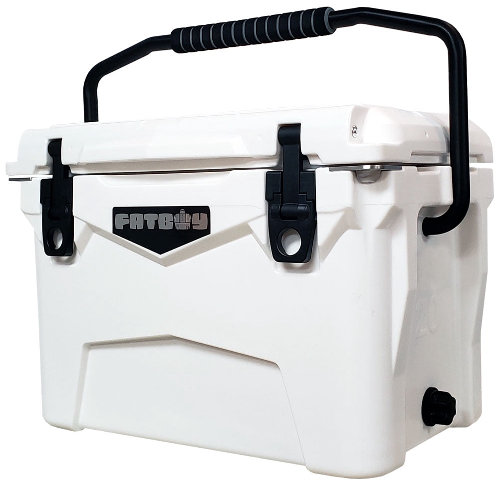Fatboy 20 Quart Roto Molded Hard Sided Cooler White