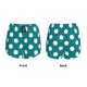 thumbnail image 3 of Balery Teal And White Polka Dot Pantalones cortos deportivos para mujer con forro y dos bolsillos, elásticos, para entrenamiento, gimnasio, yoga-Small, 3 of 7