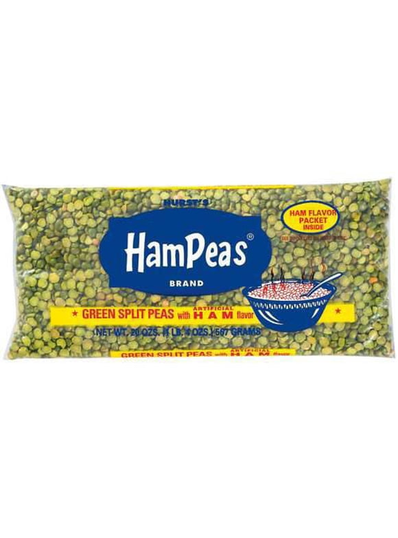 Hurst's Hampeas Green Split Peas with Ham Flavor, 20 oz