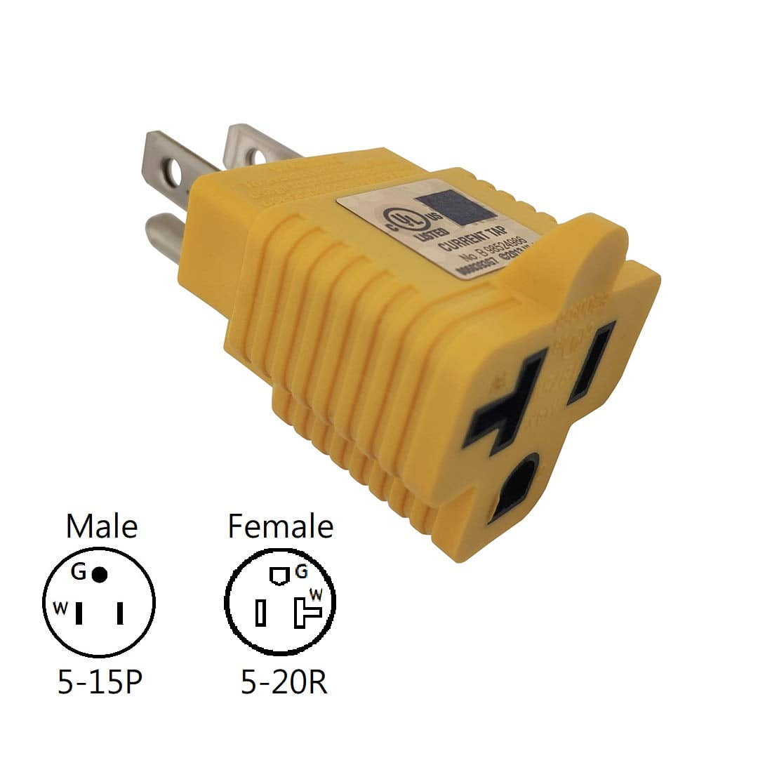 Parkworld 69670 T Blade Adapter, Household Regular 15A 515P to 520R