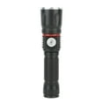 thumbnail image 2 of Linterna de luz fuerte de aleación de aluminio recargable por USB COB LED Linterna de zoom telescópica con imán de cola para exteriores Negro, 2 of 10